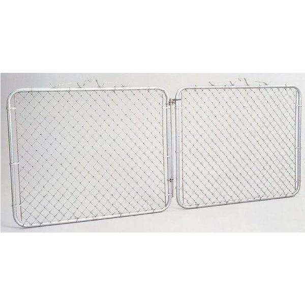 Stephens Pipe & Steel ChainLink Drive Gate, 10 ft W Gate, 72 in H Gate GTB12072